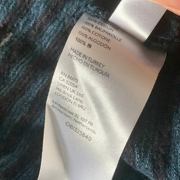 Anthropologie Pilcro XS Striped Tank Top Navy Blue Cotton Casual Distressed Knit - Picture 10 of 14